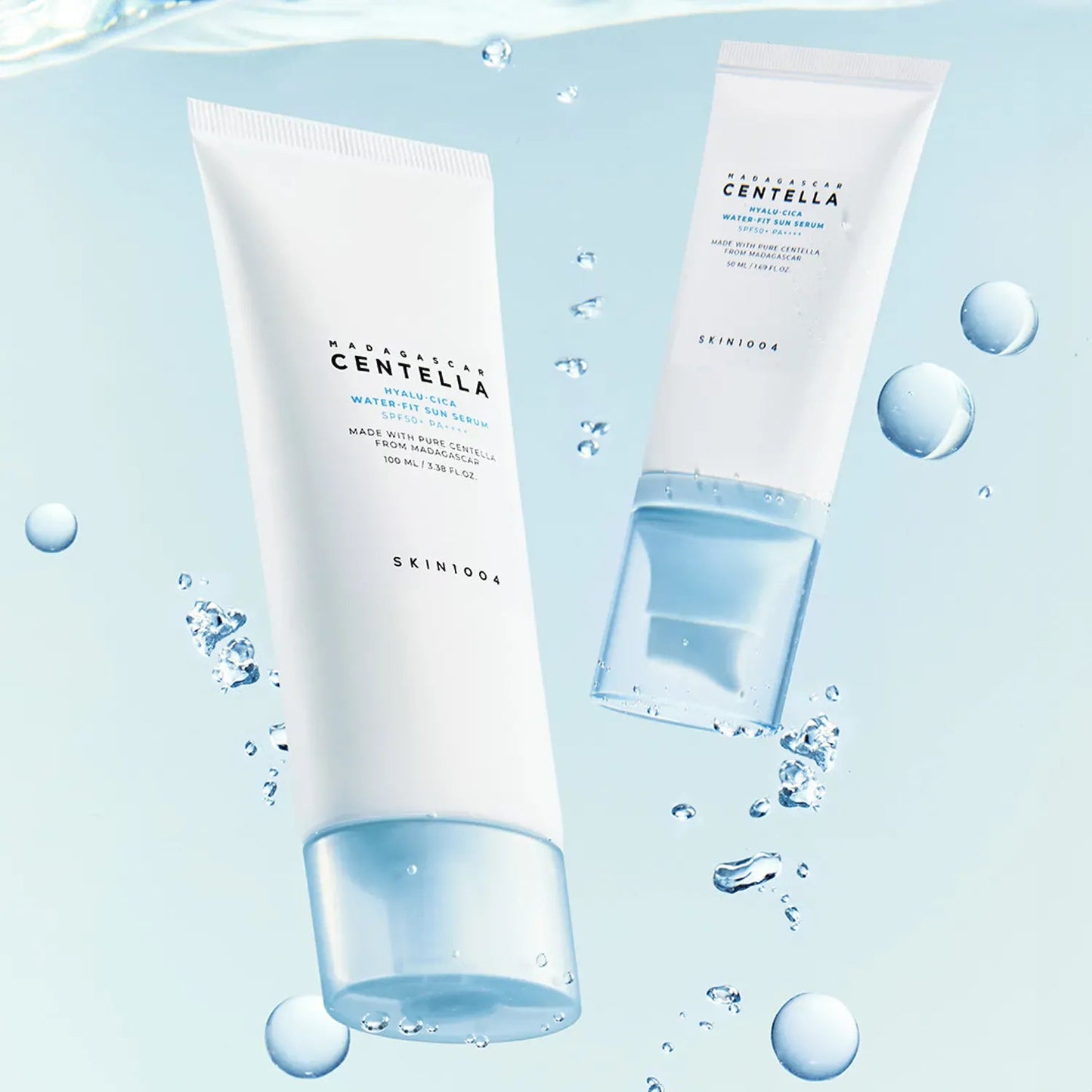 SKIN1004 Madagascar Centella Hyalu - Cica Water - Fit Sun Serum JUMBO 100ML - AU Beauty Bazaar