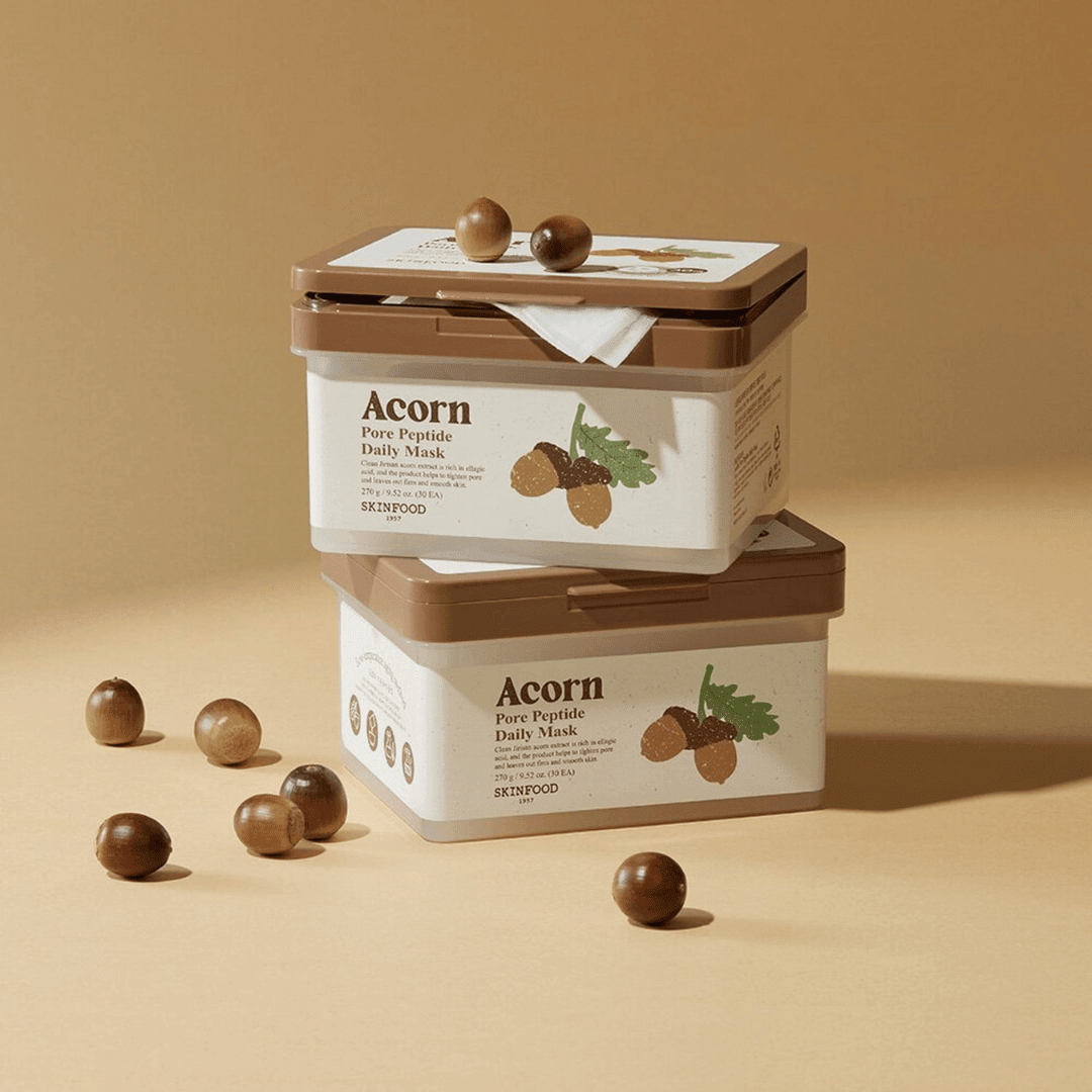 SKINFOOD - Acorn Pore Peptide Daily Mask (30 sheets) - AU Beauty Bazaar