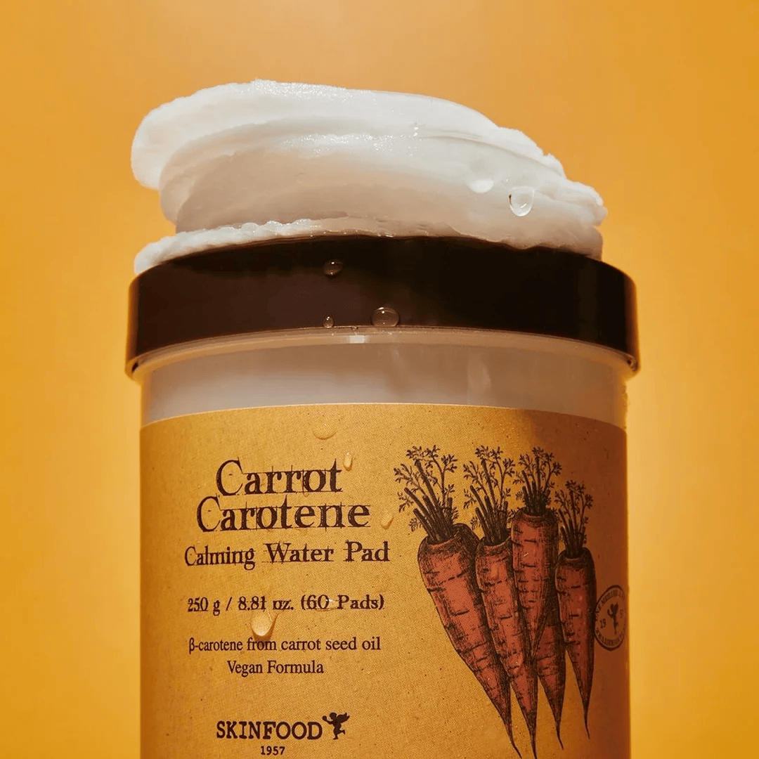 SKINFOOD - Carrot Carotene Calming Water Pad (60 pieces) - AU Beauty Bazaar
