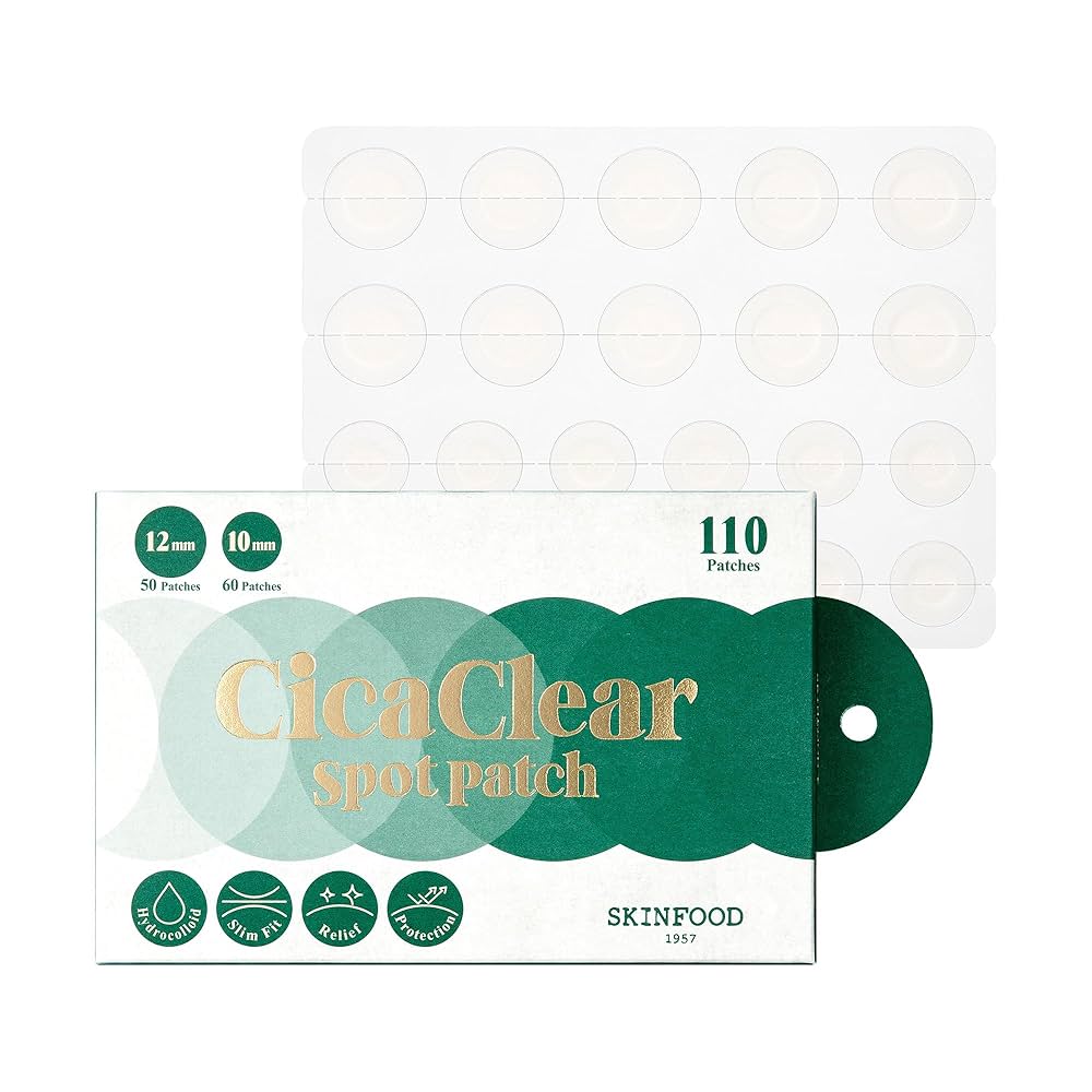 Skinfood - Cica Clear Spot Patch Set (12mmx50 each /10mmx60 each) - AU Beauty Bazaar