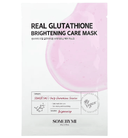 Some By Mi - Real Care Mask 20g Real Glutathione (Brightening) - AU Beauty Bazaar