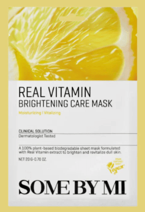 Some By Mi - Real Care Mask 20g Real Vitamin (Brightening) - AU Beauty Bazaar