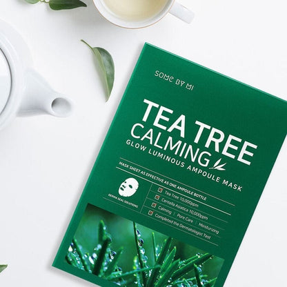 Some By Mi - Tea Tree Calming Glow Luminous Ampoule Mask 25g - AU Beauty Bazaar