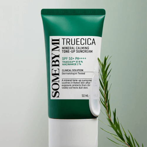 SOME BY MI Truecica Mineral Calming Tone Up Suncream SPF 50+ PA++++ 50ml - AU Beauty Bazaar