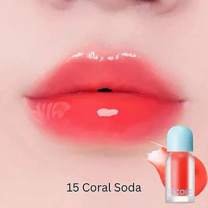 TOCOBO JUICY BERRY PLUMPING LIP OIL 15 Coral Soda - AU Beauty Bazaar