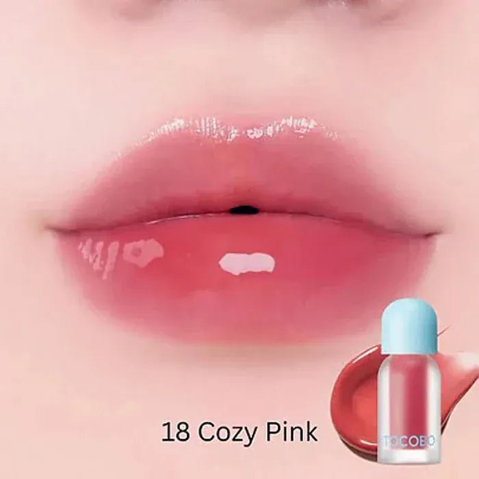 TOCOBO JUICY BERRY PLUMPING LIP OIL 18 Cozy Pink - AU Beauty Bazaar