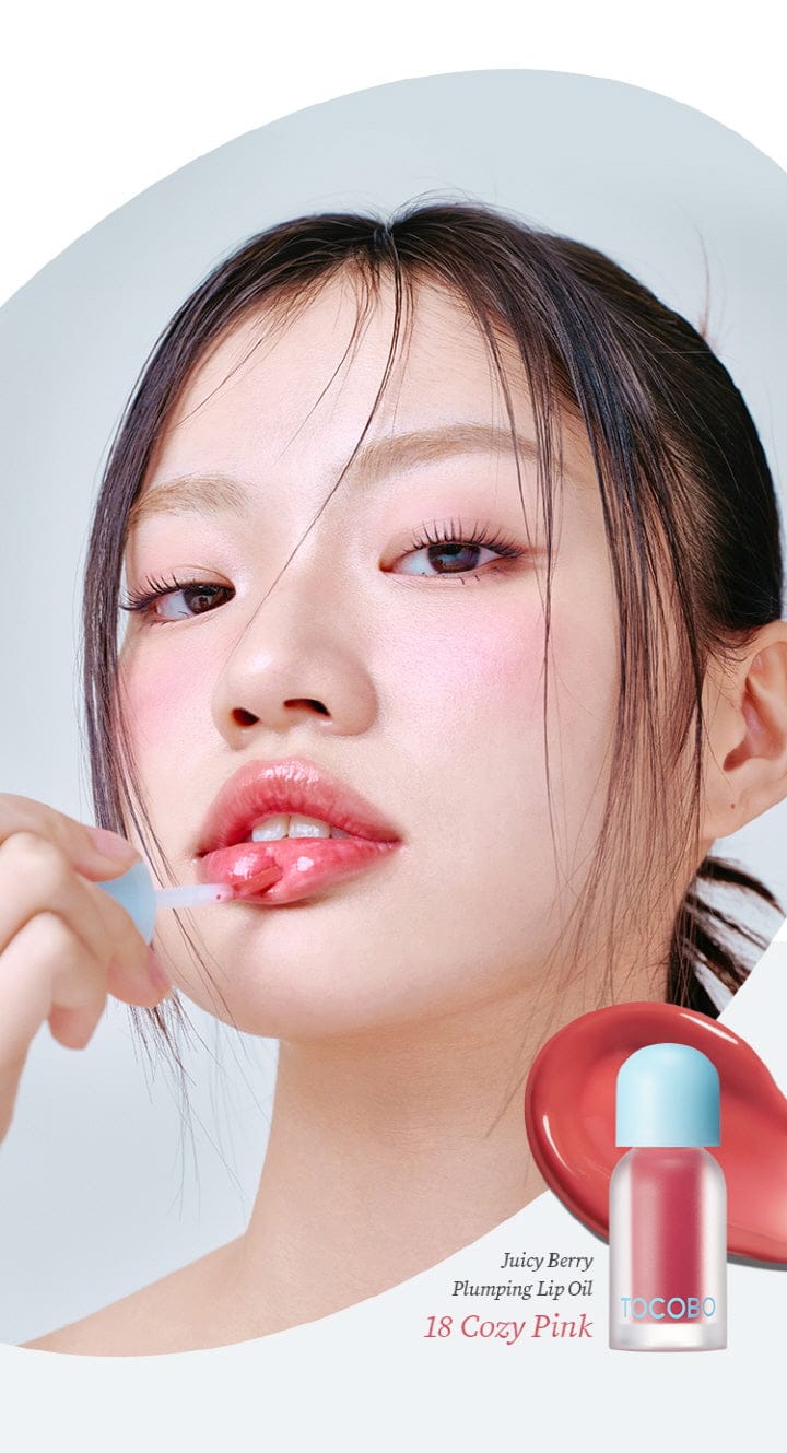 TOCOBO JUICY BERRY PLUMPING LIP OIL 18 Cozy Pink - AU Beauty Bazaar