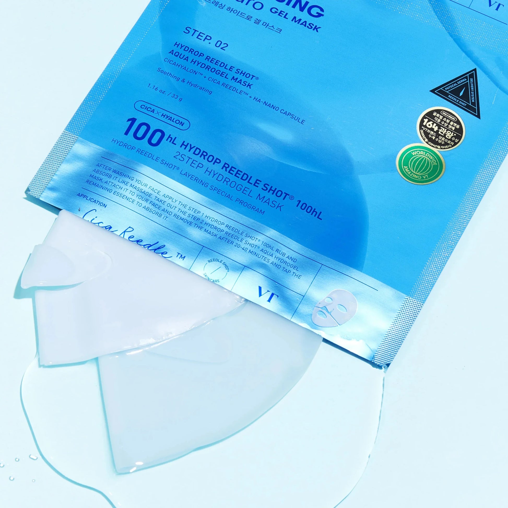 VT - Hydrop Reedle Shot 100hL 2 Step Mask (1 Piece) - AU Beauty Bazaar